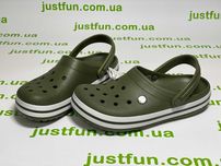 Crocs Crocband Army Green кроксы хакки мужские 40-44