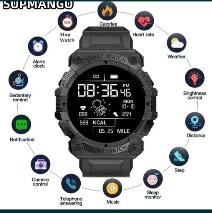 Смарт часы водонепроницаемые smart watch часы usb led часы