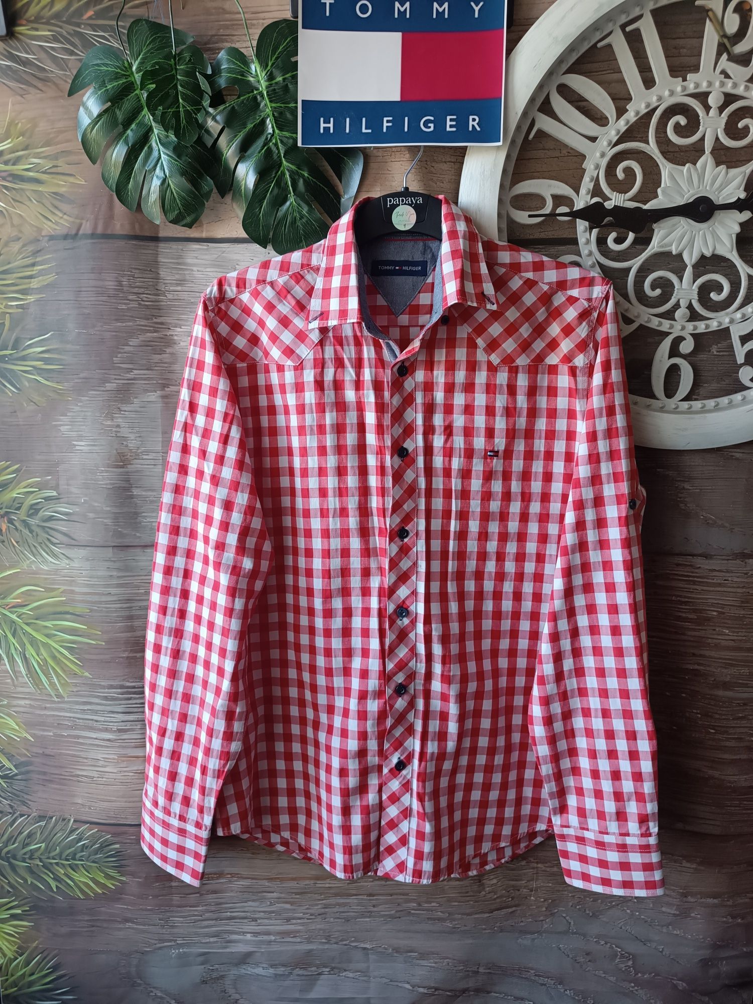 Брендова молодіжна сорочка Tommy Hilfiger р 46-48