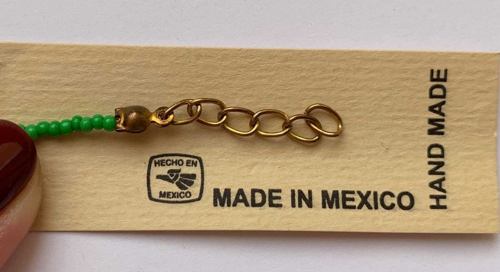 Браслет ручной работы оберег талисман амулет - подарок из Мексики