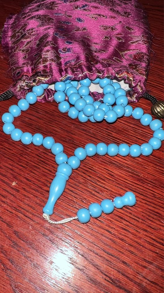 Tasbih-Muzułmański różaniec tasbih 3 x 33 paciorki + GRATIS