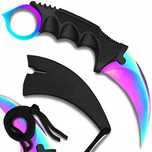 Nóż Karambit Fade Tęczowy Kosa Pazur Cs:go Survivalowy Taktyczny Etui