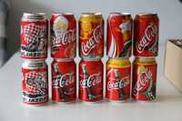 Kolekcja puszek coca cola