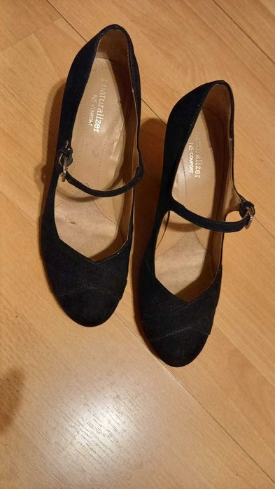 Buty damskie - czółenka czarne 39 - taneczne (tango)