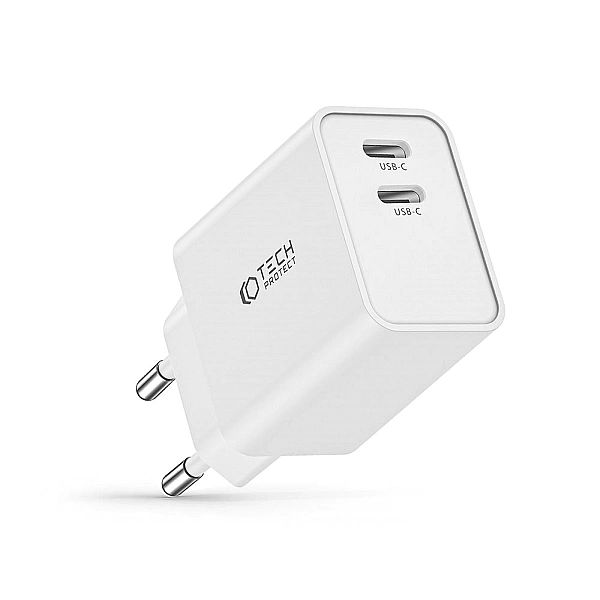 Tech-Protect C35W 2-Port Network Charger Pd35W White