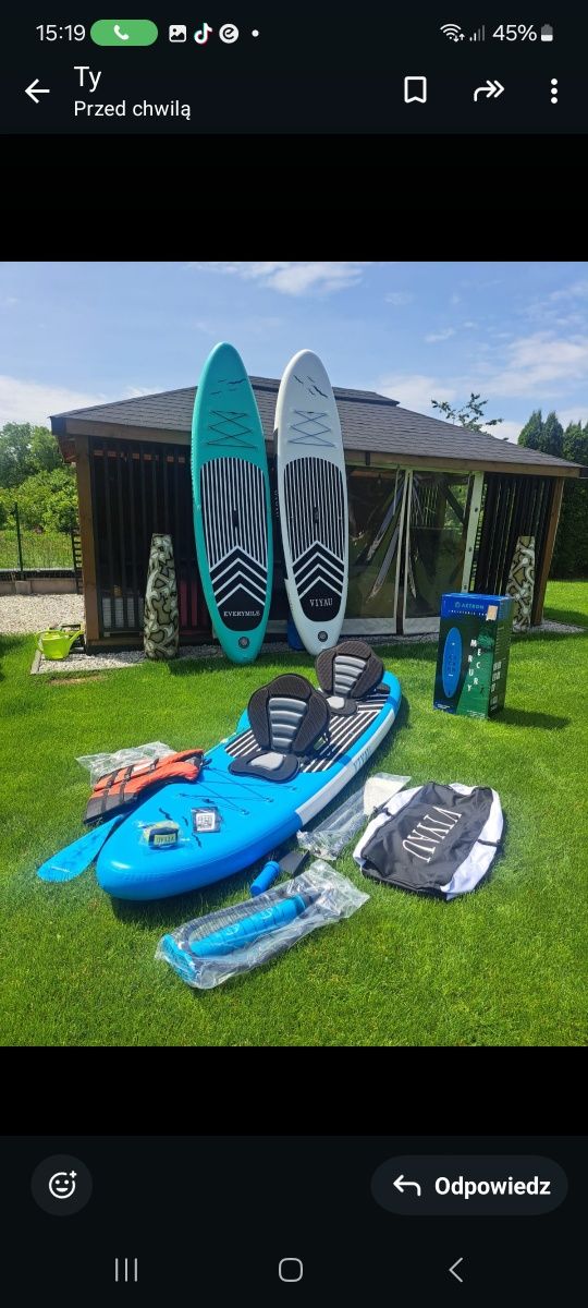 Sup Deska 320cm 180kg cały osprzęt Aquatone  Pełne wyposażenie