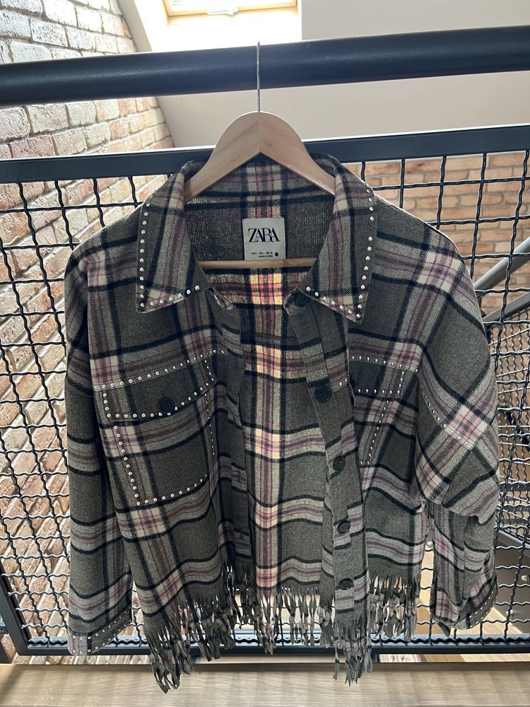 Katana w kratę oversize ZARA