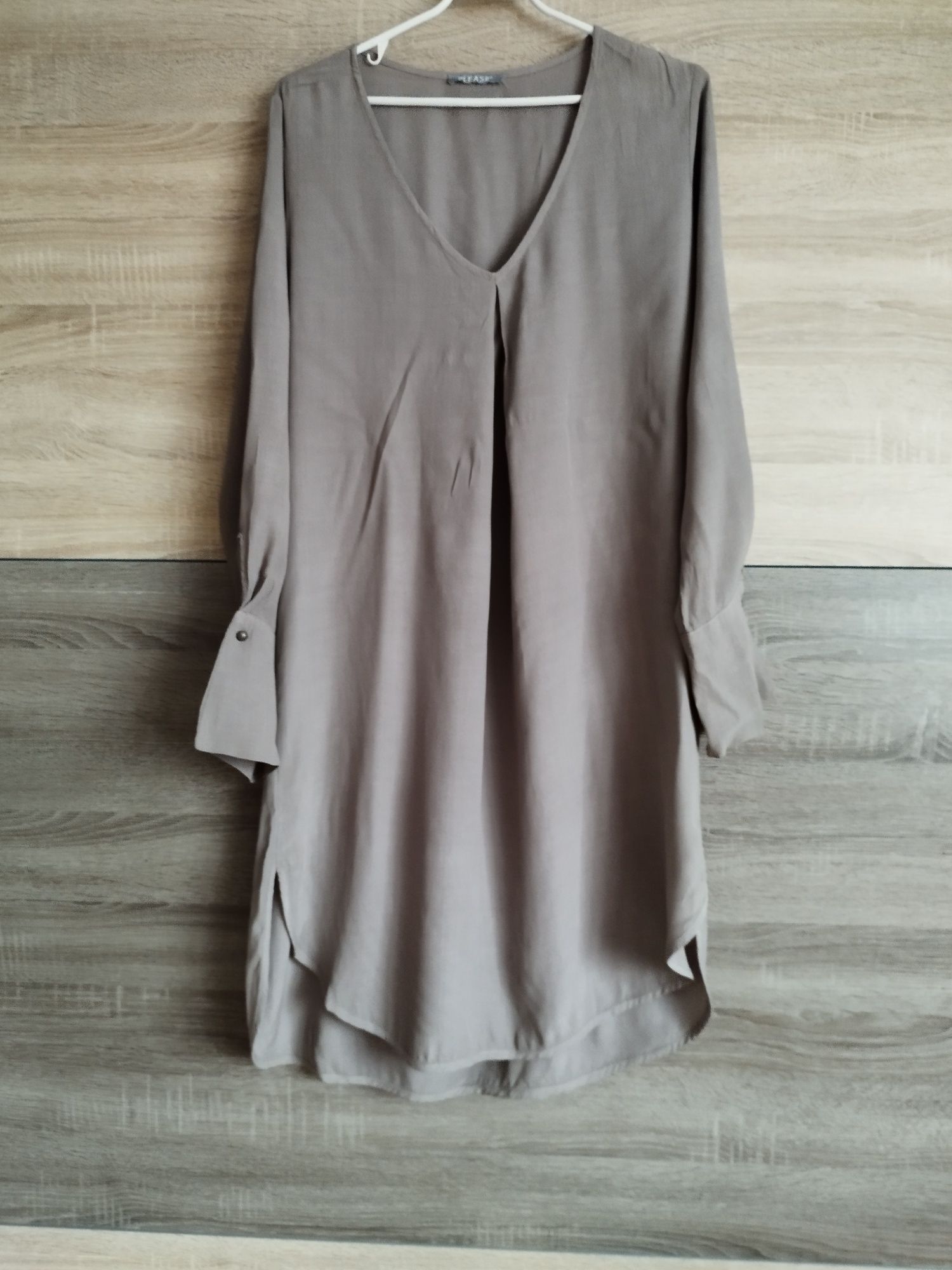 Włoska sukienka tunika rayon XL