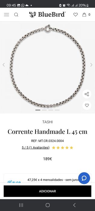 Vendo colar mais pendente da coleçao Marrakech da marca Tashi