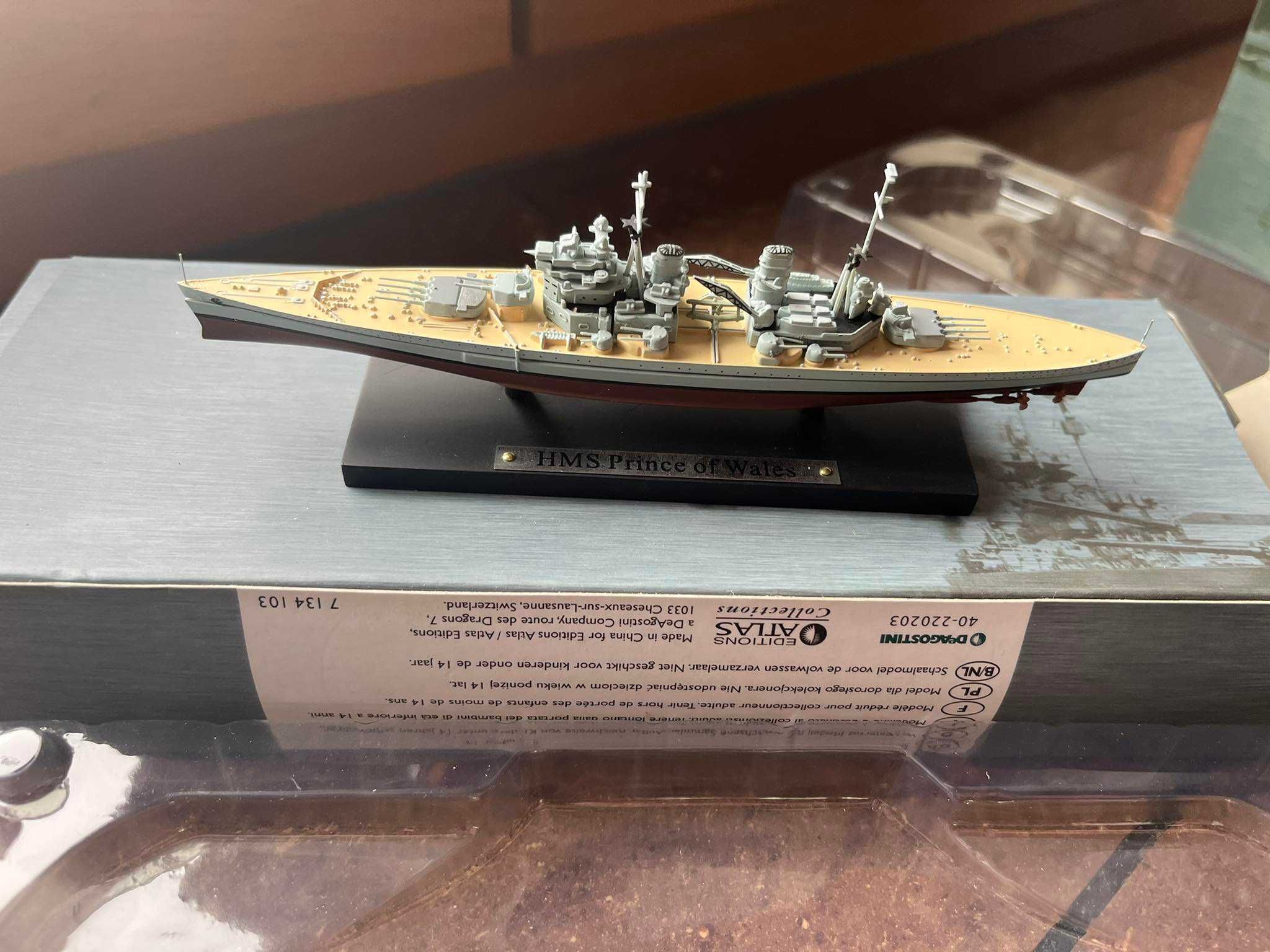 Okręt statek HMS Prince of Wales model Deagostini