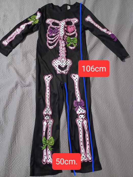Strój karnawałowy halloween, kosciotrup 122
