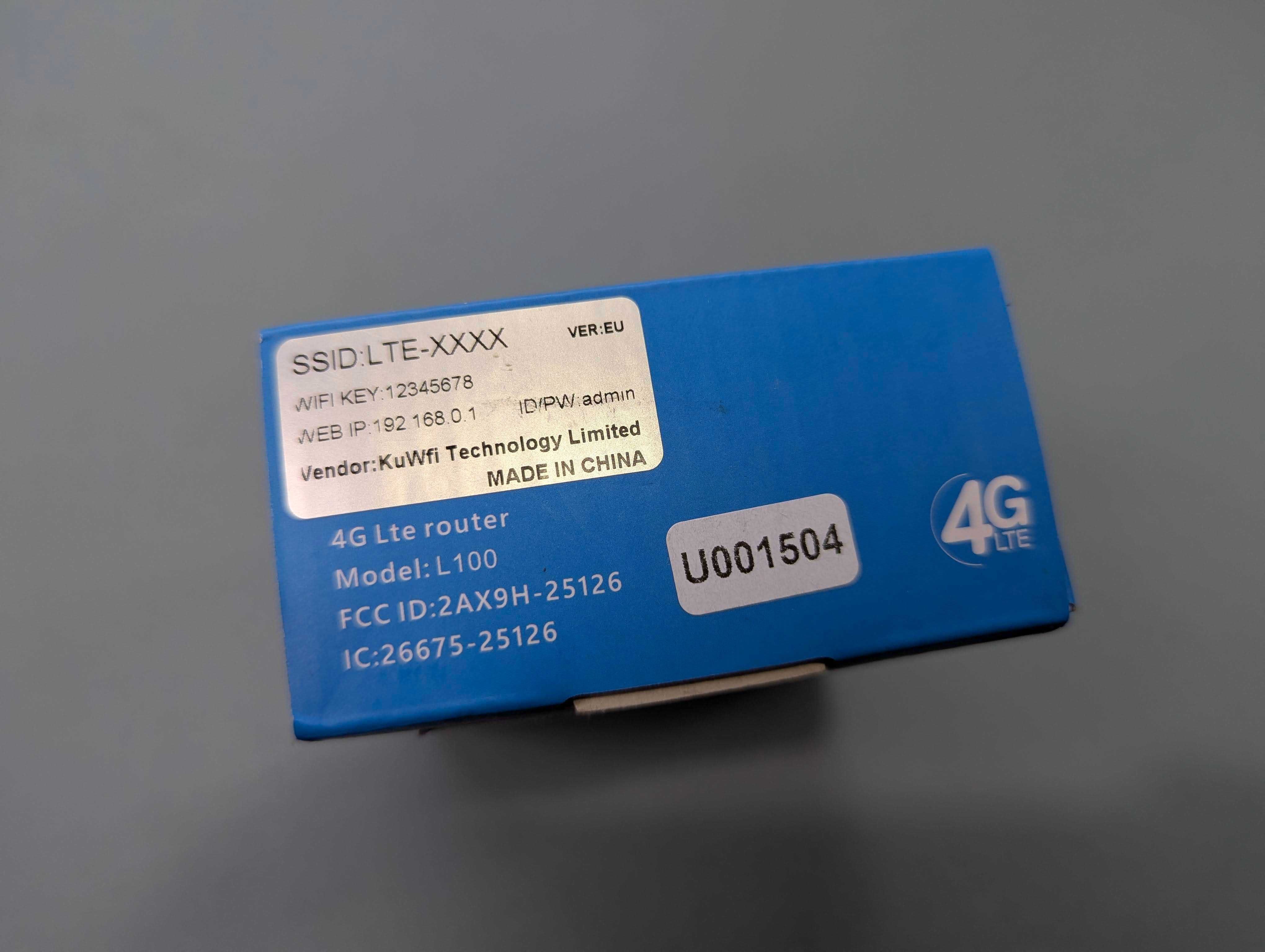 Портативний мобільний 4G-маршрутизатор / Wifi KuWFi L100 / роутер /NEW
