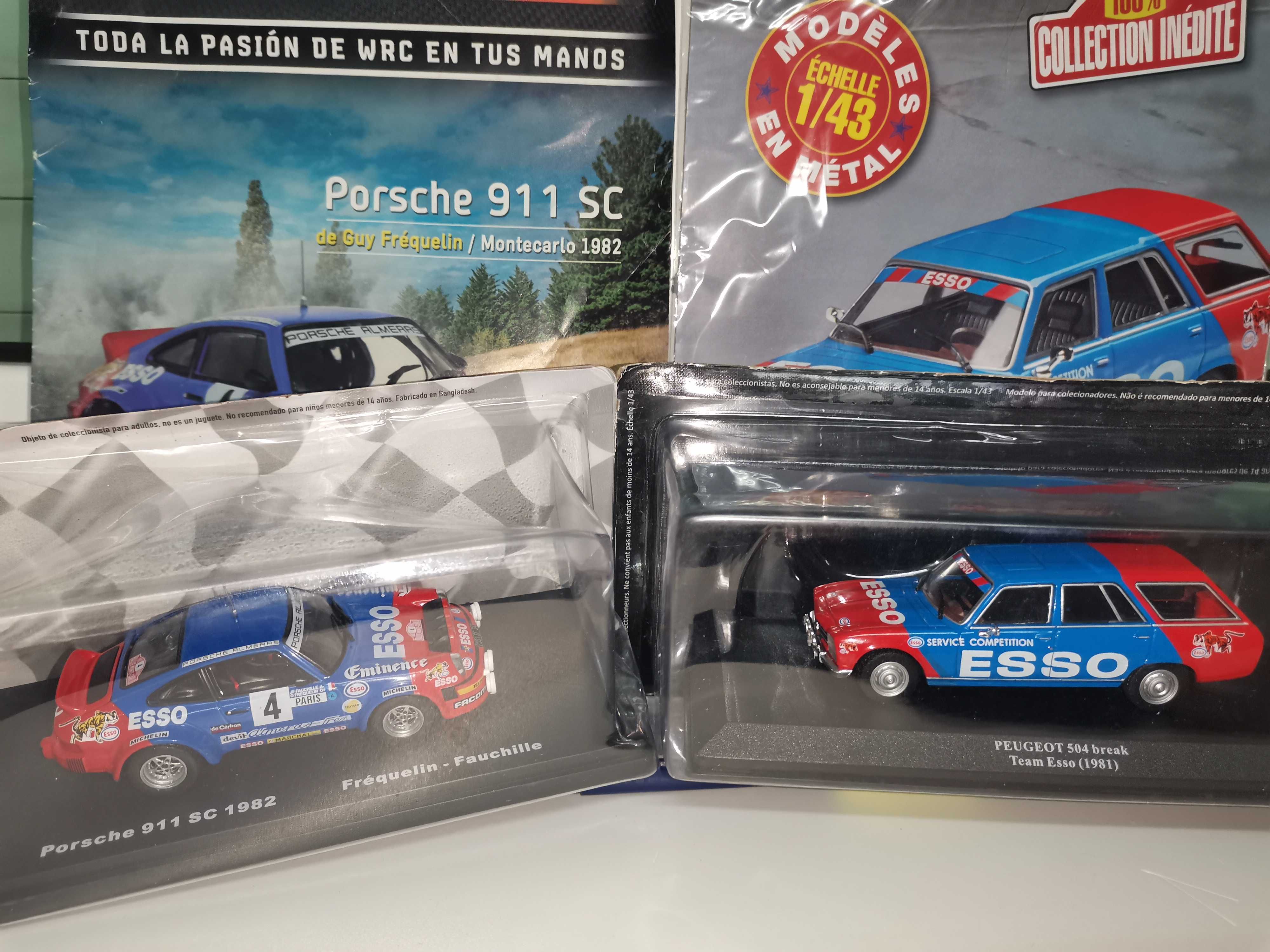 Peugeot 504 Break + Porche 911 SC  
Team ESSO Rally  1:43