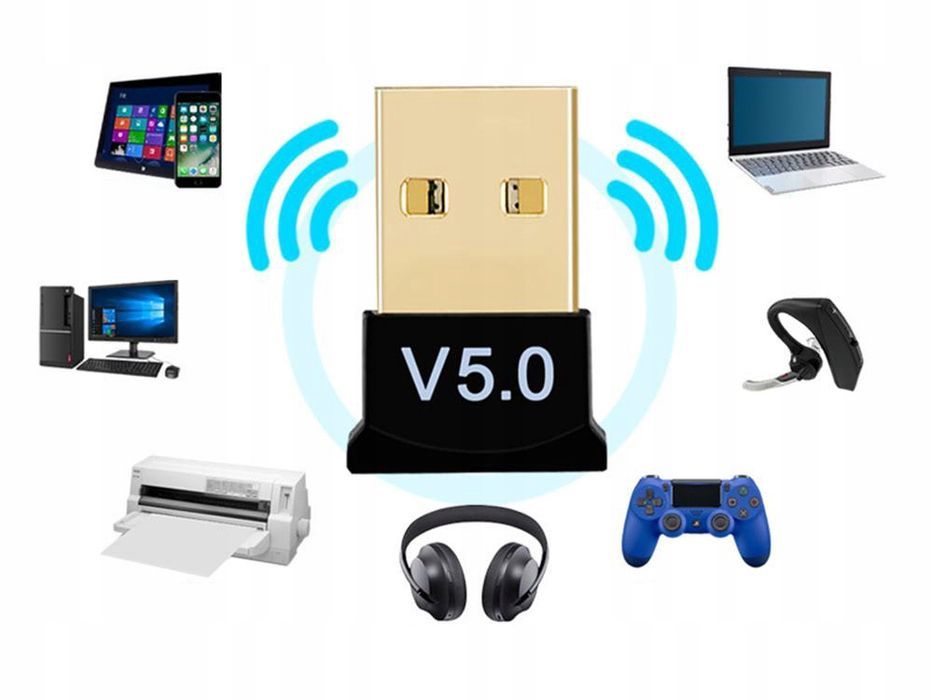 Mini adapter Bluetooth dongle 5.0 high USB szybki pada słuchawek