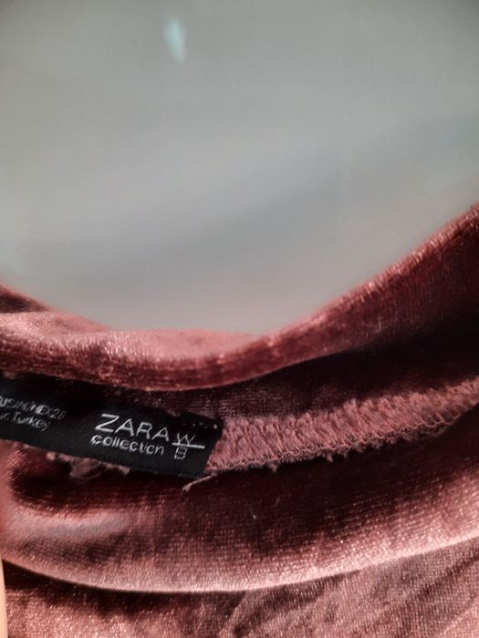 ZARA sukienka tunika welurowa rozm. M