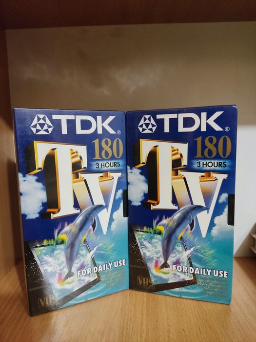 Видеокассеты TDK 180 новые 2 штуки/ VHS
