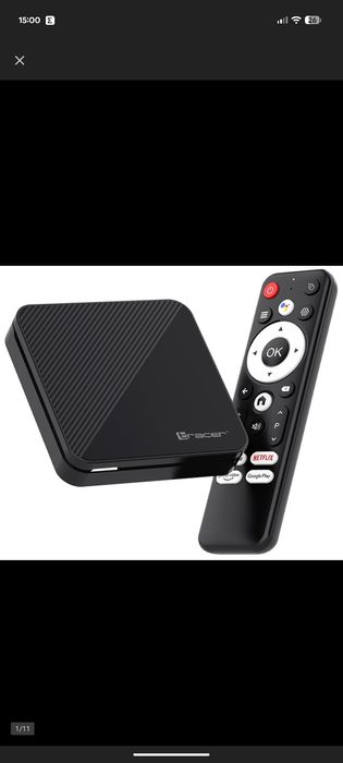 ODTWARZACZ CHROMECAST  multimedialny 4K TRACER TV Box  4K nowy google
