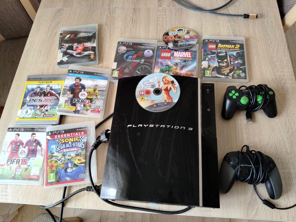 PS3 z grami z padem