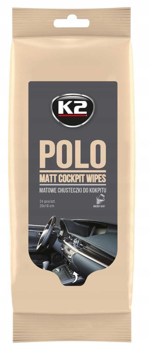Chusteczki do kokpitu K2 Polo Matt K425 24 sztuki matowe