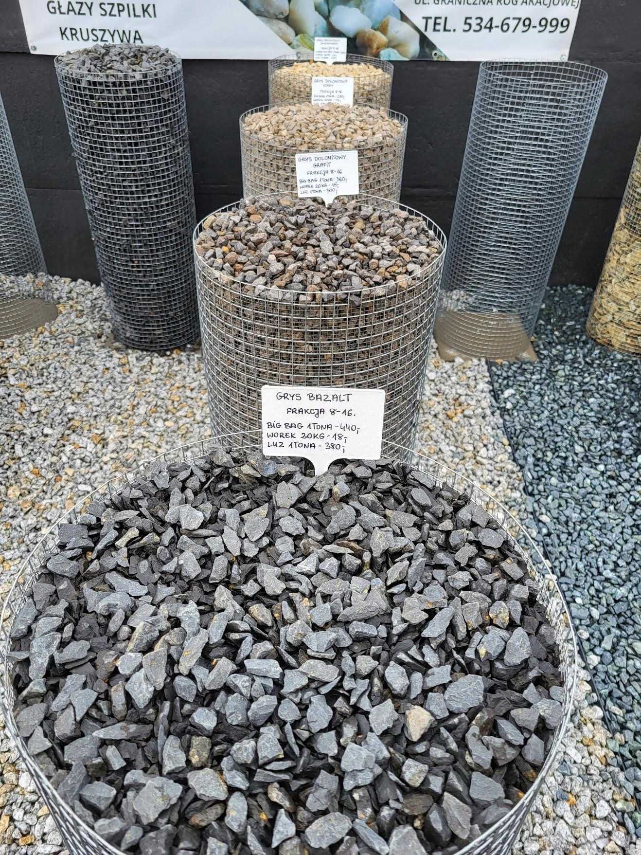 Kamień gabion 80-120 czerwony gnejs Kamienie ogrodowe dekor ozdobne