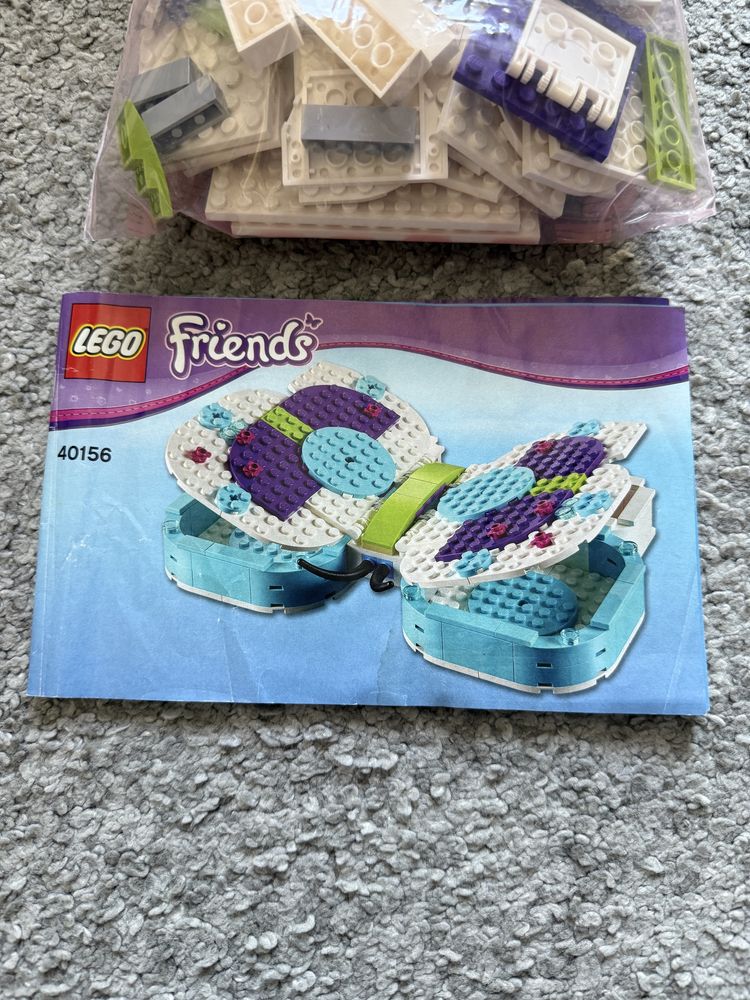 Unikat lego szkatułka organizer motylek 40156