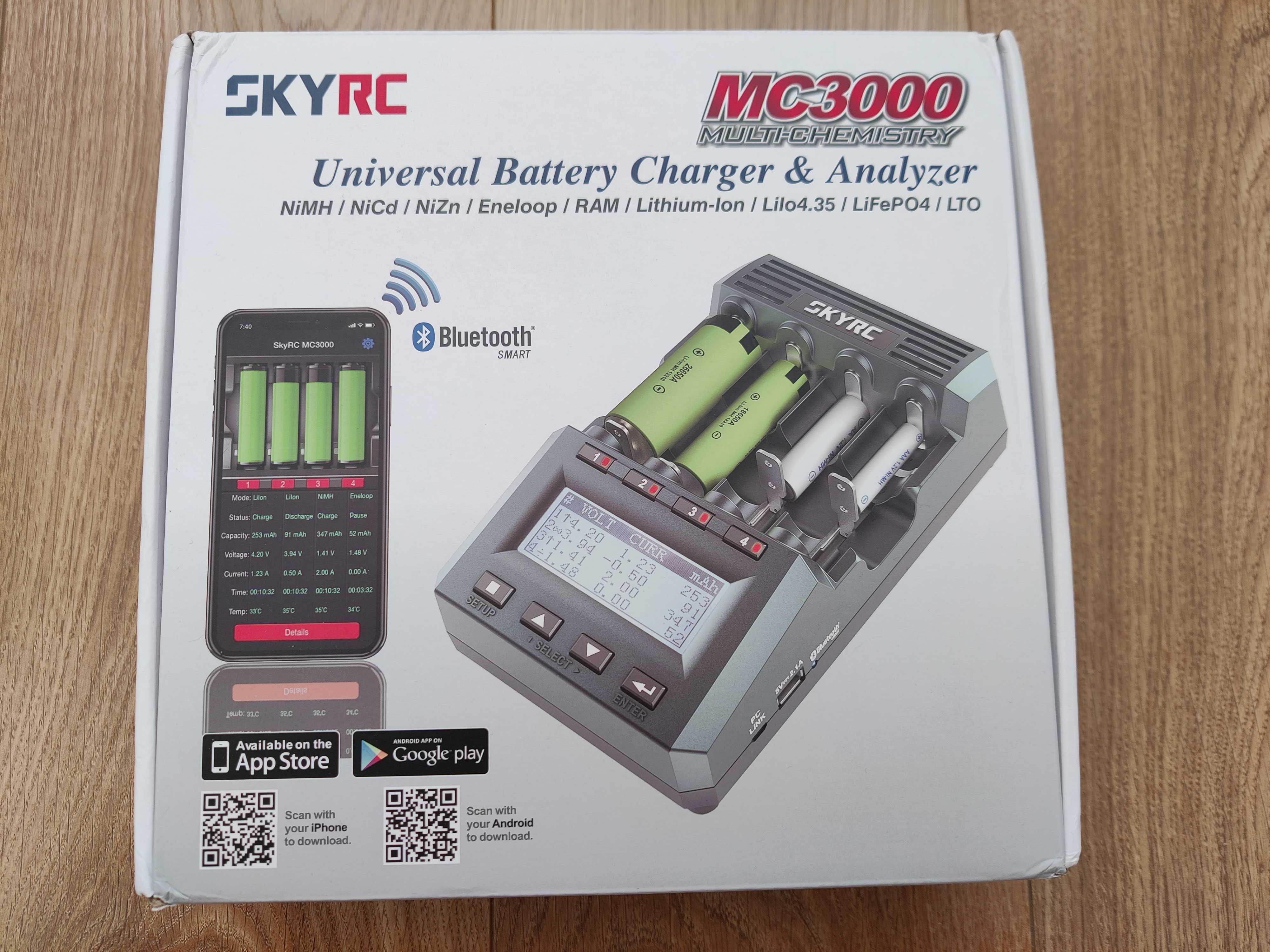 SkyRC MC3000 -универсальное зарядное для Li-ion/LiFePo4/LTO/NiMh/NiZn