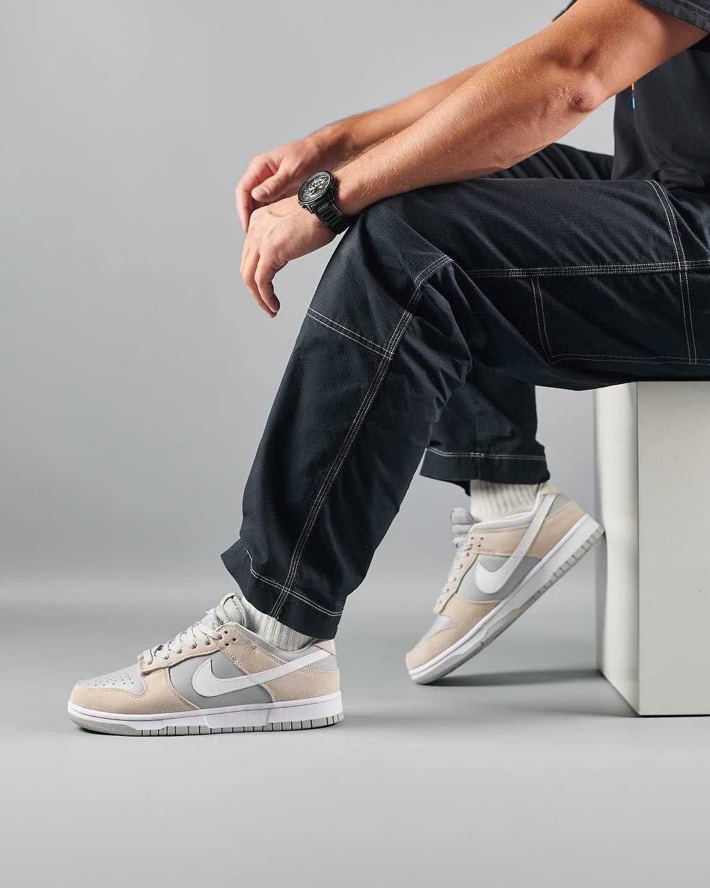 SALE! Nike SB Dunk Low Beige Grey White 41 42 43 44 45