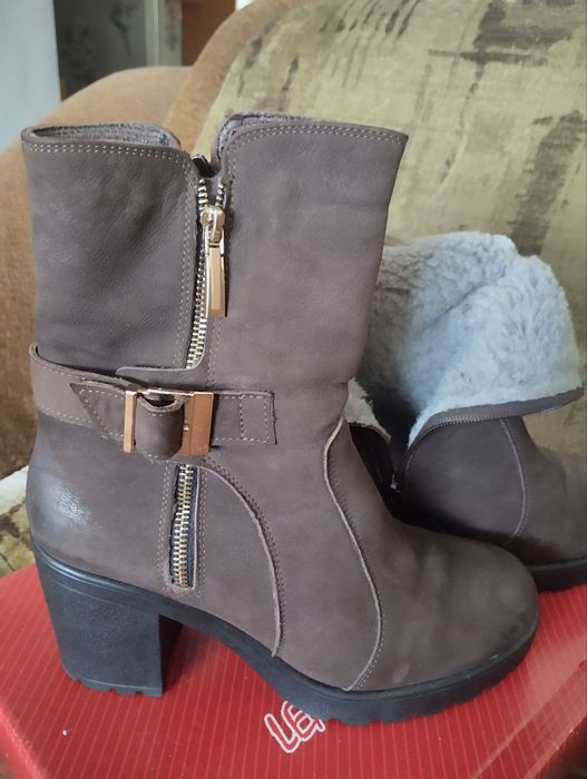 Зимние сапоги натуральные