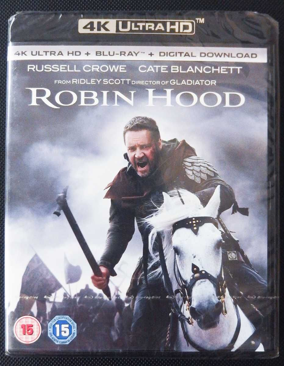 Robin Hood 4K UHD - R.Crowe - wydanie 3 płytowe / Le Mans 66 4K
