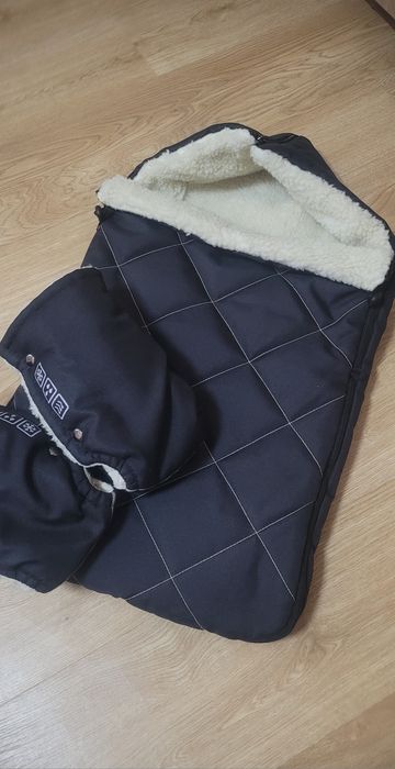 Зимовий конверт з народження +муфти