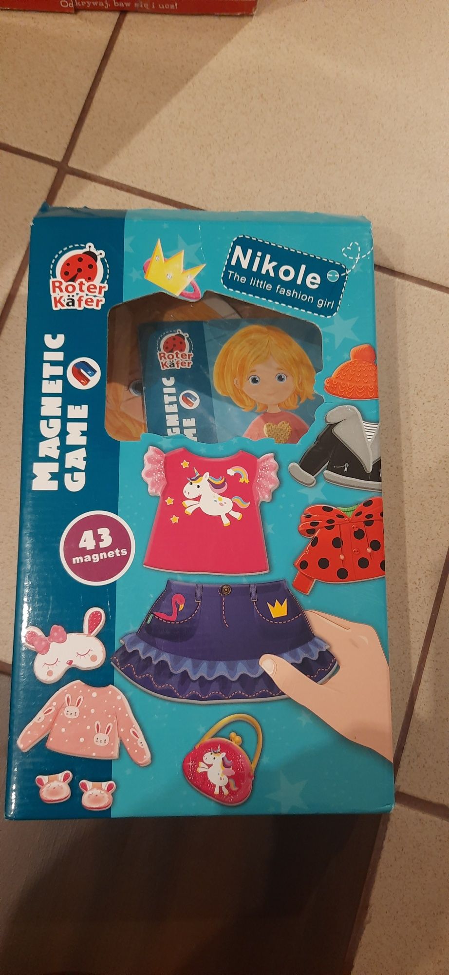 Magnetyczna gra nikole klocki kwiatki ogród