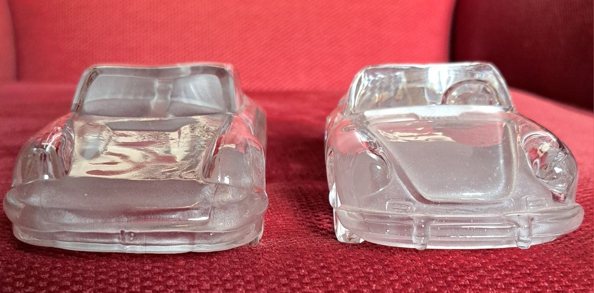 Miniaturas PORSCHE em vidro - 911 coupé e 356 cabrio