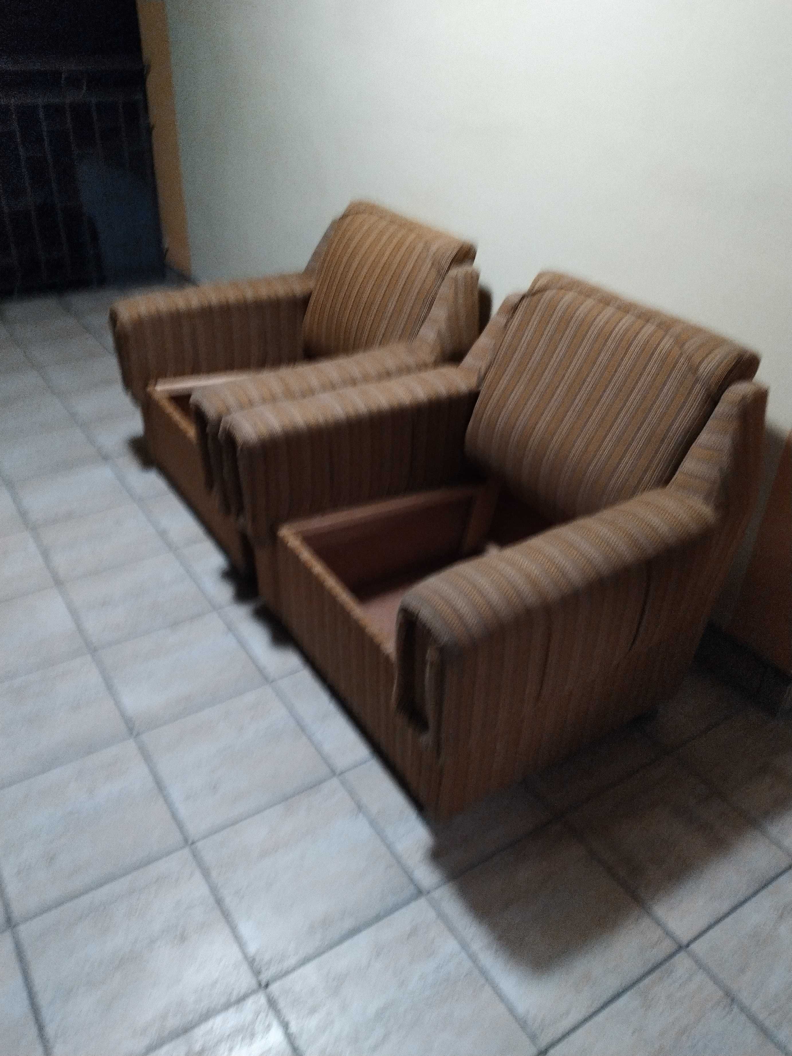 Oddam za darmo Fotele wypoczynkowe materiałowe 2 szt.