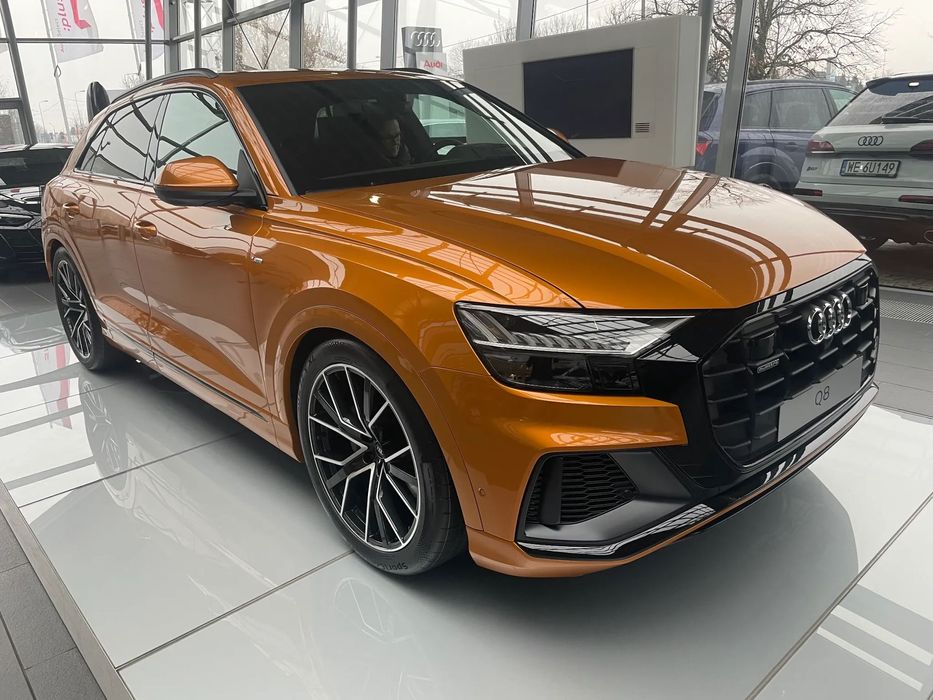 Audi Q8 Salon PL. FVAT 23% GW 01.03.2028 Oś skrętna / Matrix / Pneumatyka