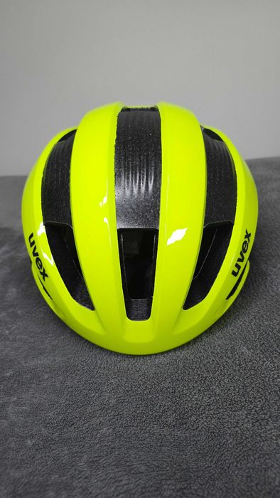 Lekki Kask rowerowy UVEX RISE CC Neon Yellow Bk Matt rozmiar 56-59 cm