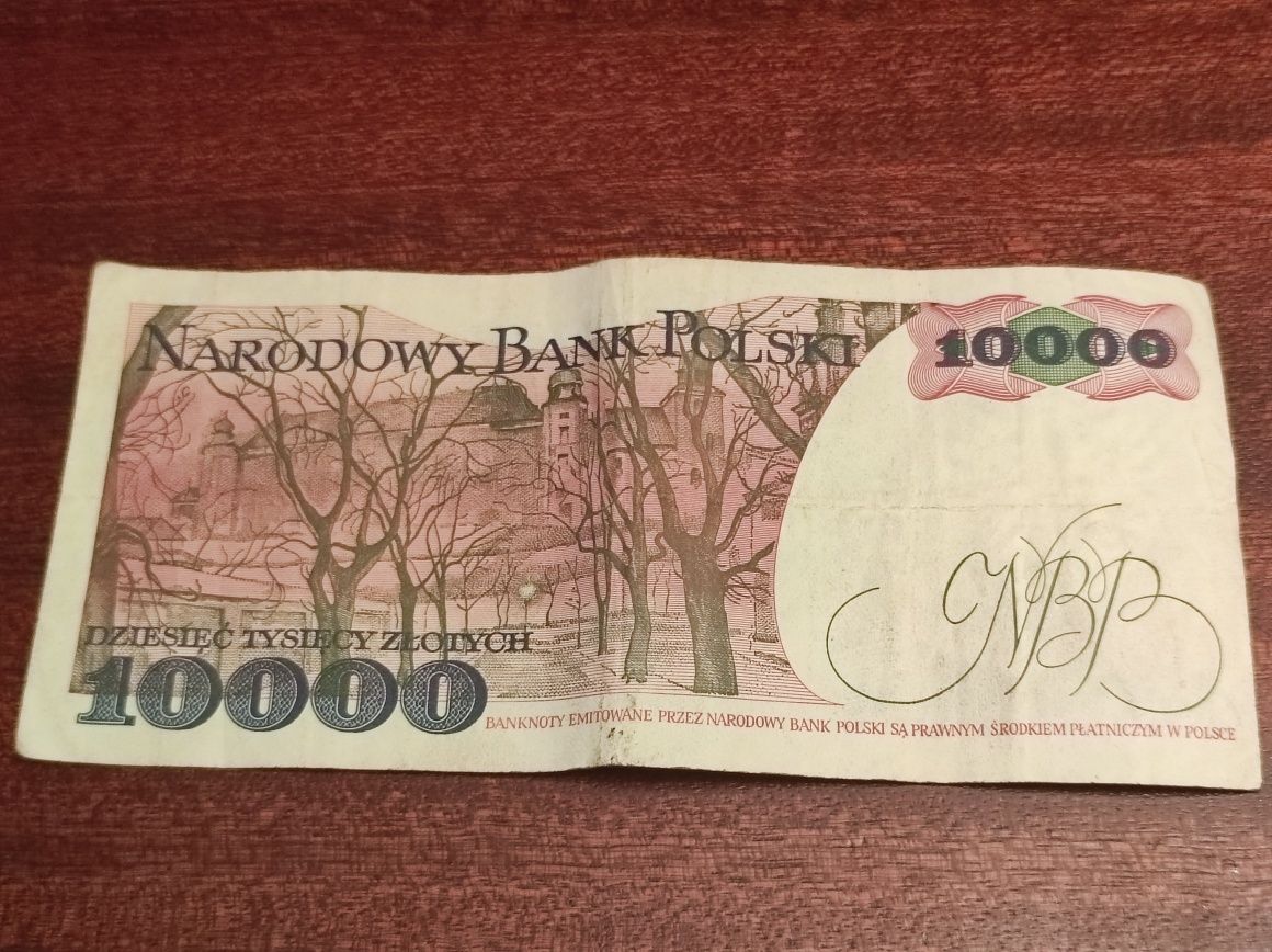 Banknot 10000zł 1988 rok Stanisław Wyspiański seria BB