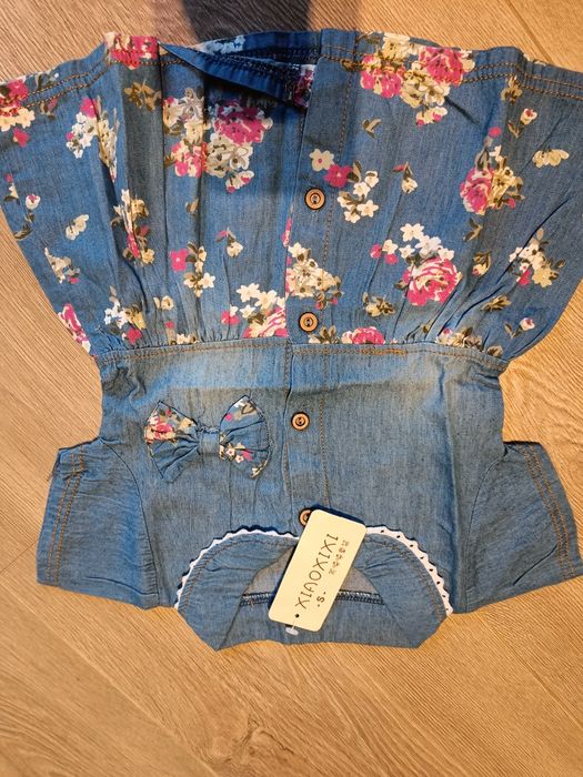 Na sprzedaż prześliczna nowa tunika sukienka imitacja jeansu r.80/86