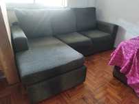 Sofá cinza 3 lugares