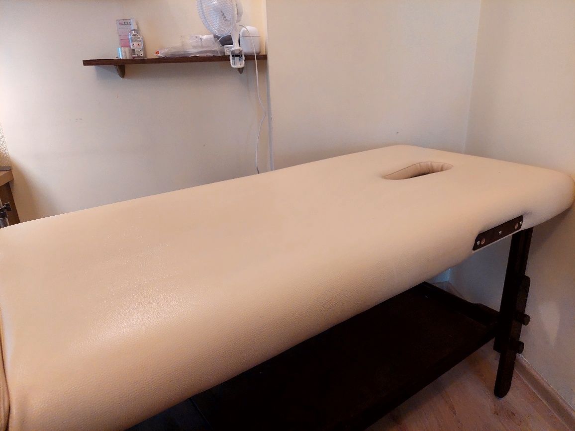 Łóżko do masażu drewniane