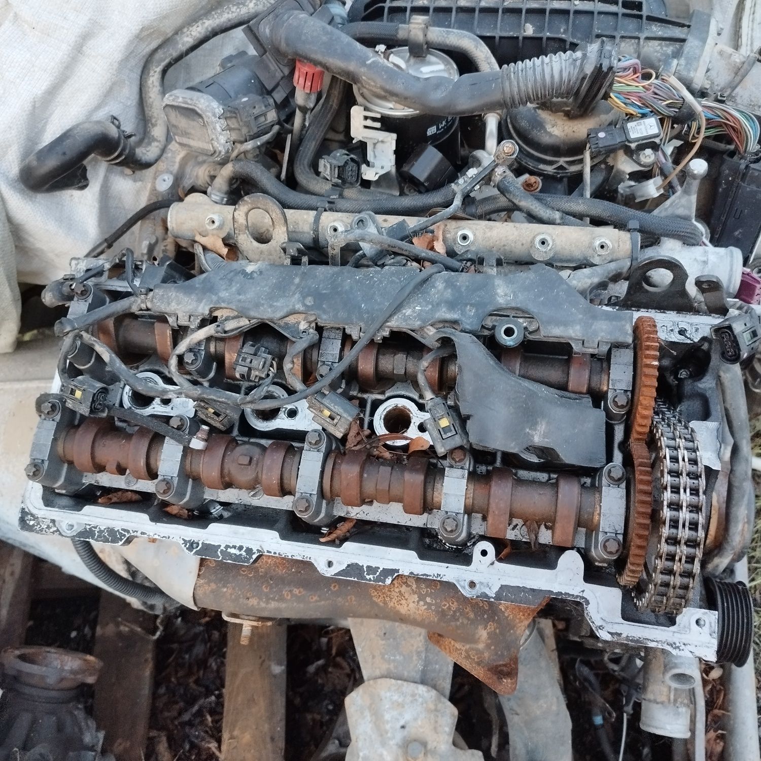Silnik 2.2 cdi mercedes 646 kompletny ze skrzynia