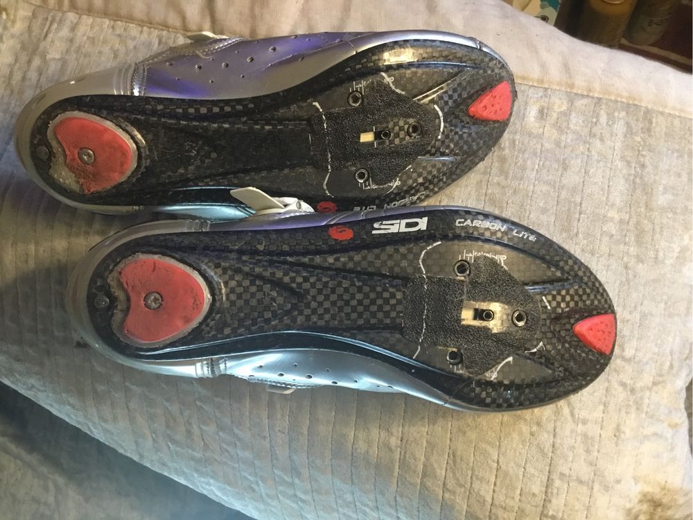 Велотуфли шоссейные Sidi ergo2 carbon p.39 (25 cm) на трещетке и boa