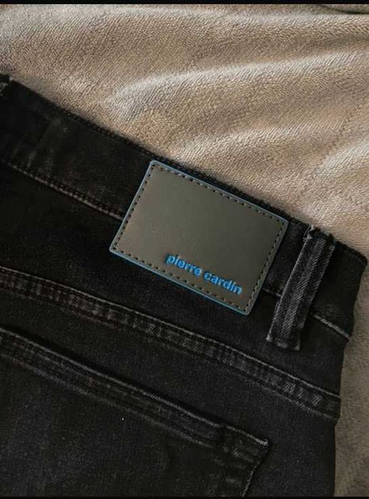 Jeansy męskie Pierre Cardin, czarne, rozmiar 34/30