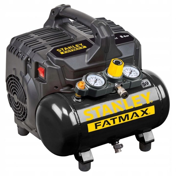 Kompresor Bezolejowy Wyciszony 1hp 8bar 6l Stanley B2bl104stf564