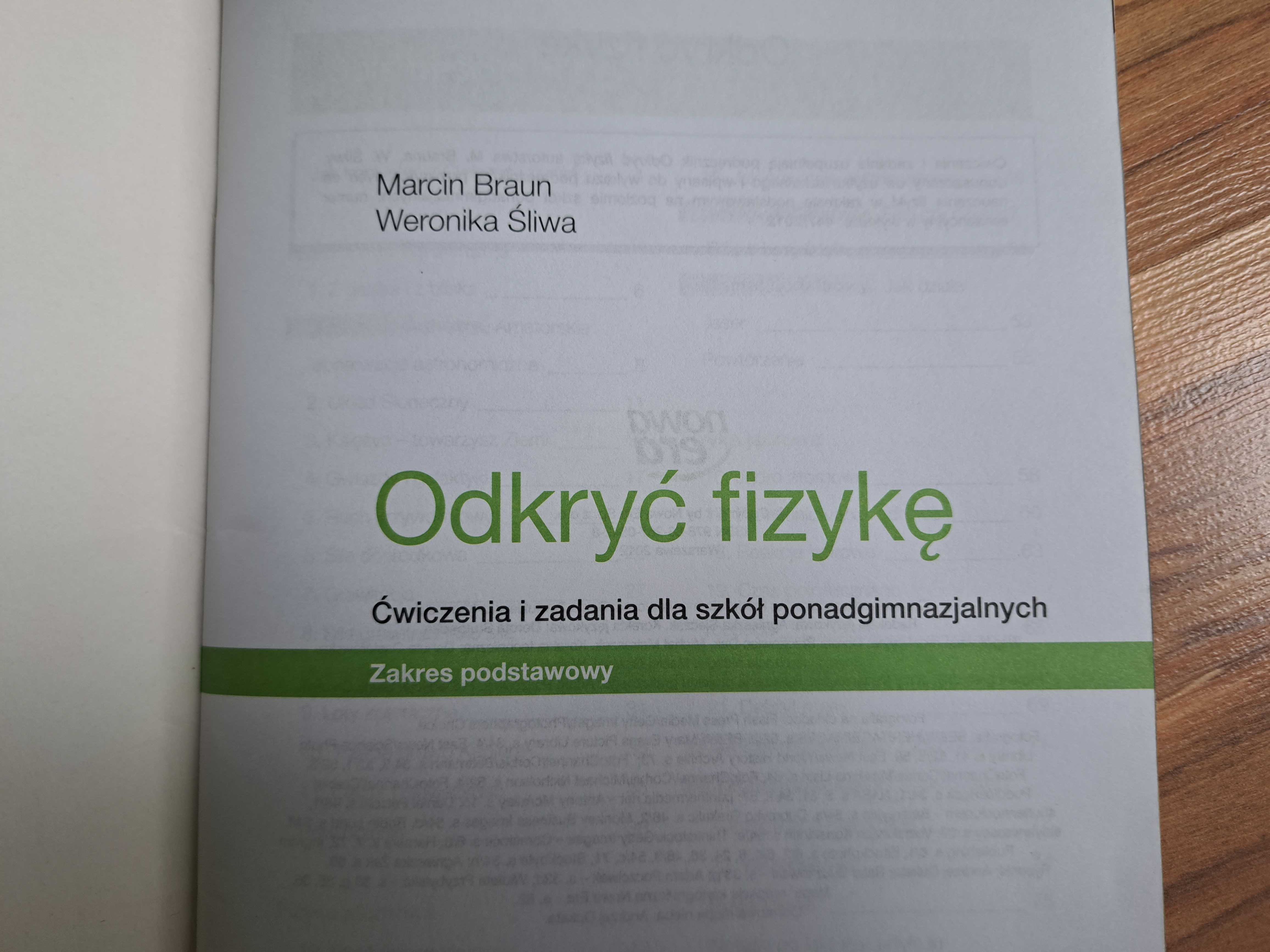 Zeszyt ćwiczeń podręcznik Odkryć fizykę spotkania z fizyką 3, 4