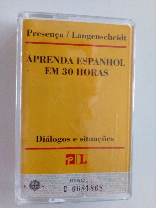 Livro + cassete - Aprenda Espanhol em 30 horas