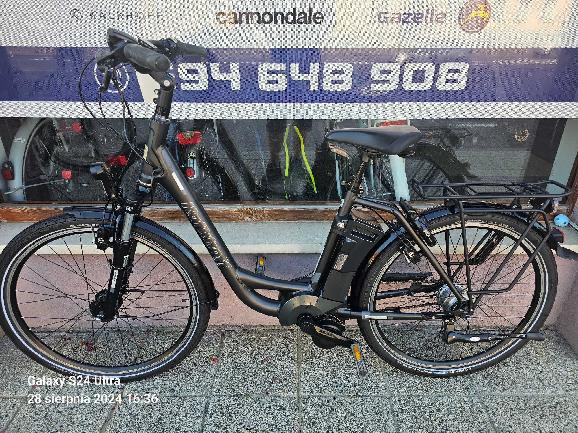Kalkhoff Rama alu. 45cm, napęd centralny,Koła 26,-GWARANCJA-