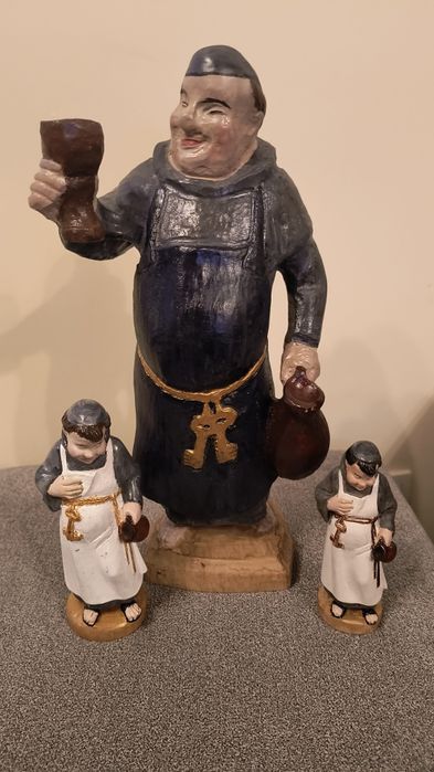 3 figurki drewniane