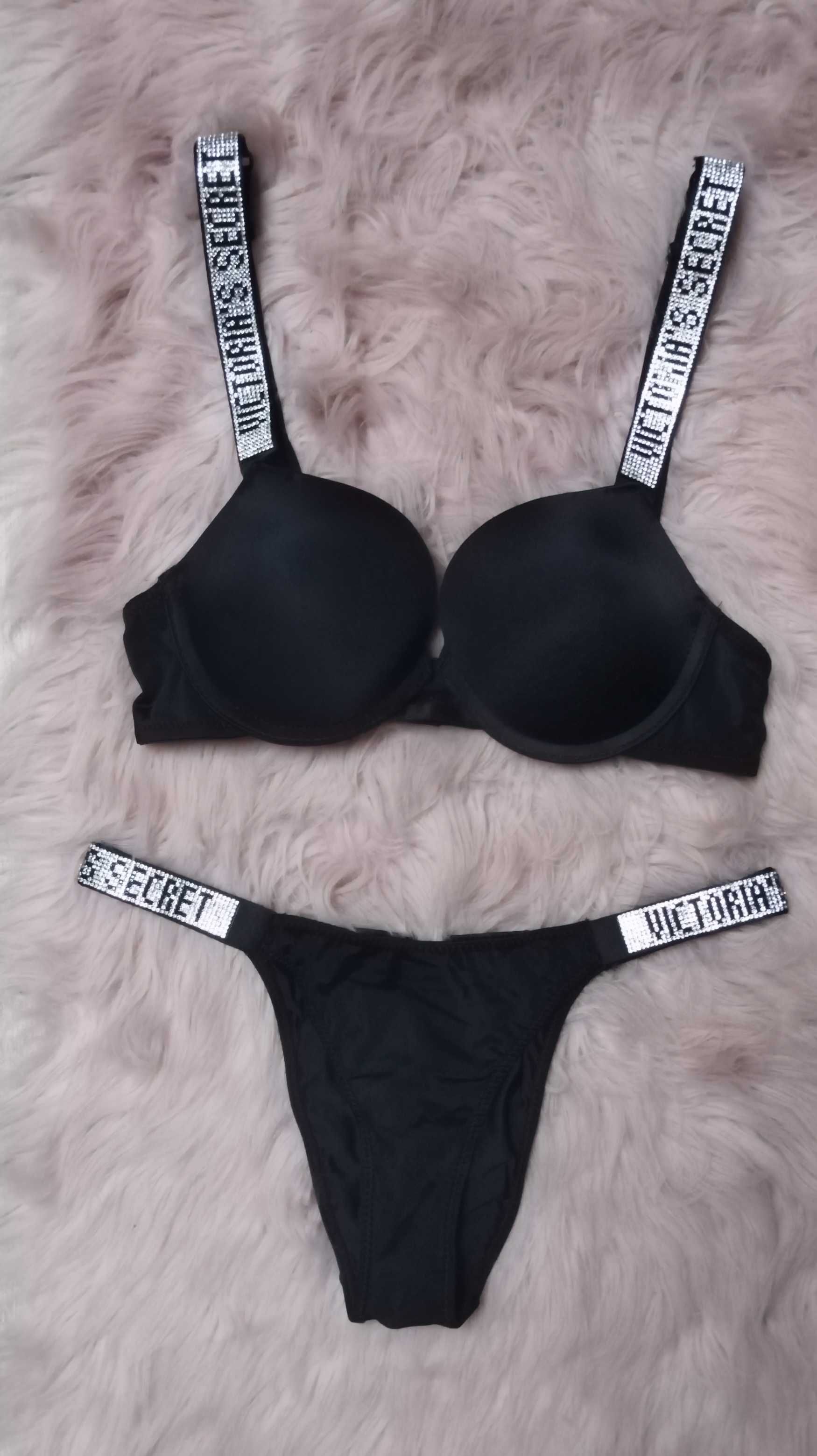 Victoria secret komplet bielizny dla kobiet sexi prezent koronka