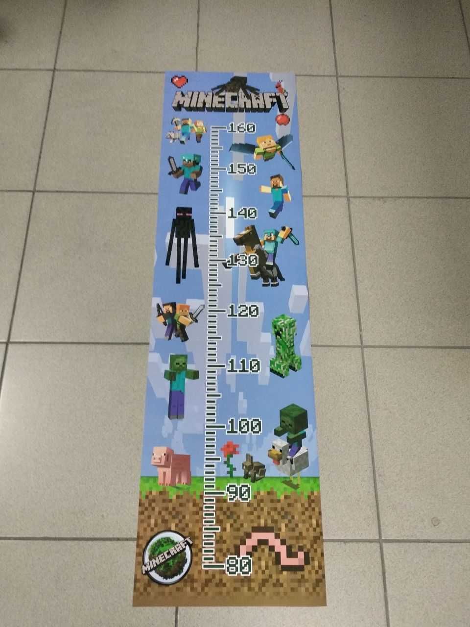 Ростомер-наклейка Minecraft