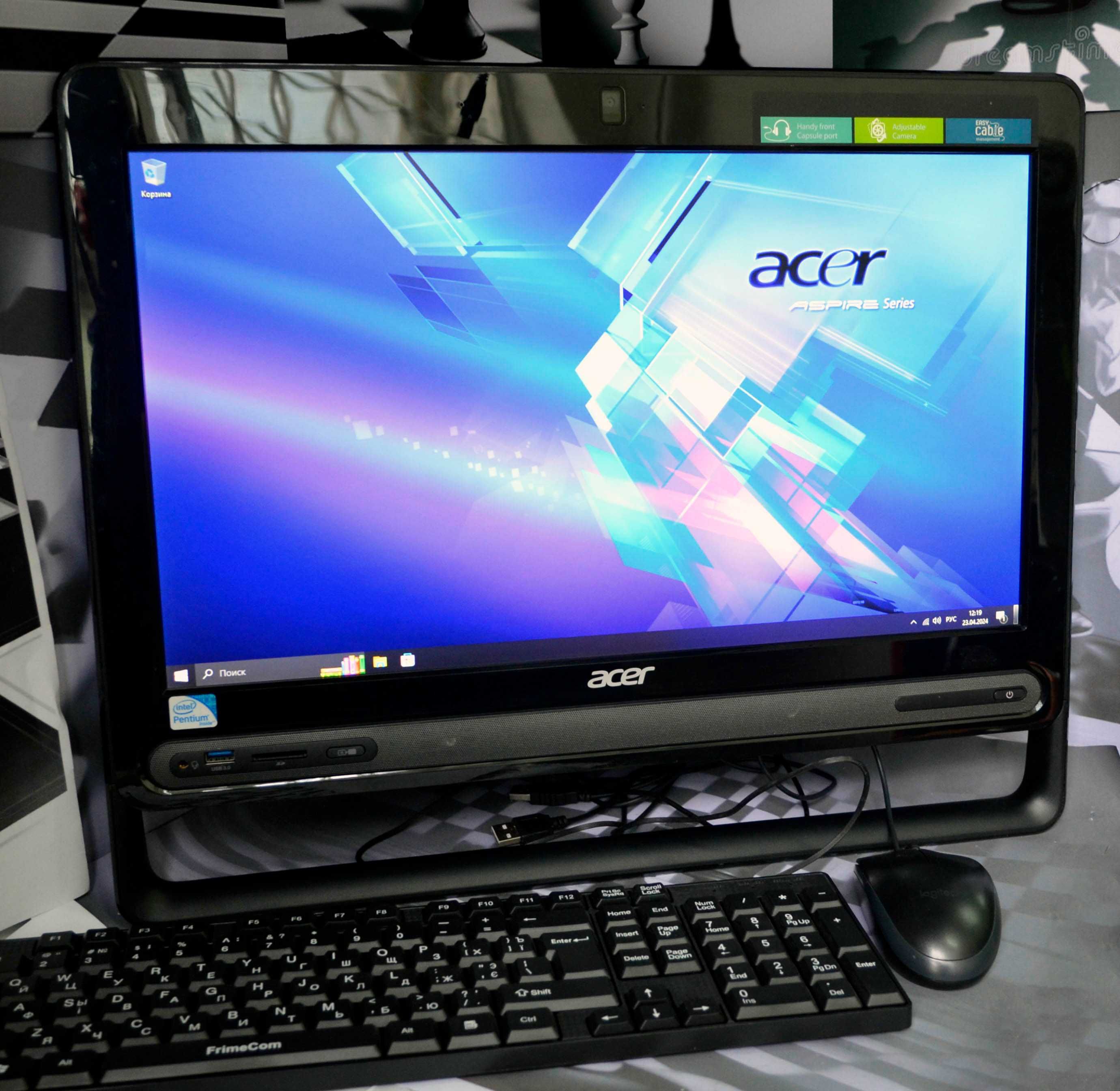 Моноблок Acer Aspire ZC-605:19,5"/Pen 2117U/4GB/120 SSD. Гарантия!
